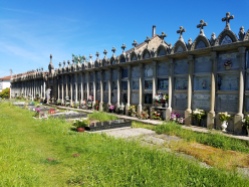 Church cemetery between Rúa and Santiago de Compostela
